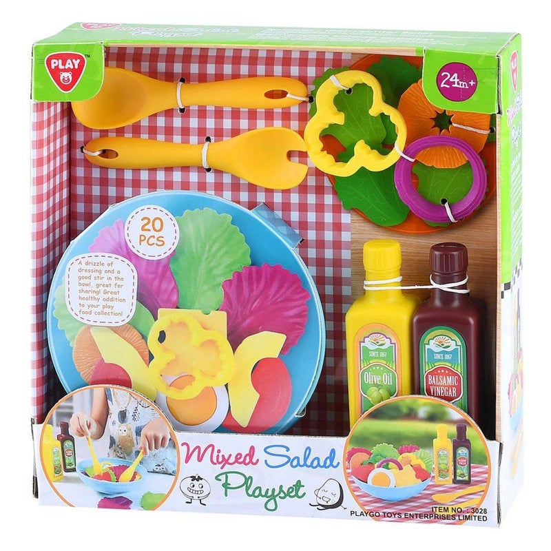 PlayGo Mixed Salad Playset (20 Pieces) - Image 1